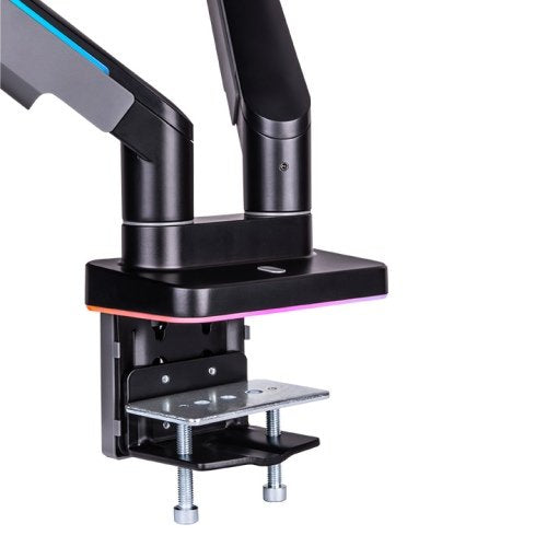 Soporte Thermaltake Dual Rgb Gaming Monitor Arm Para Monitor Negro, Para Monitores De 17" - 35" Gea-Msr-Dmsblk-01