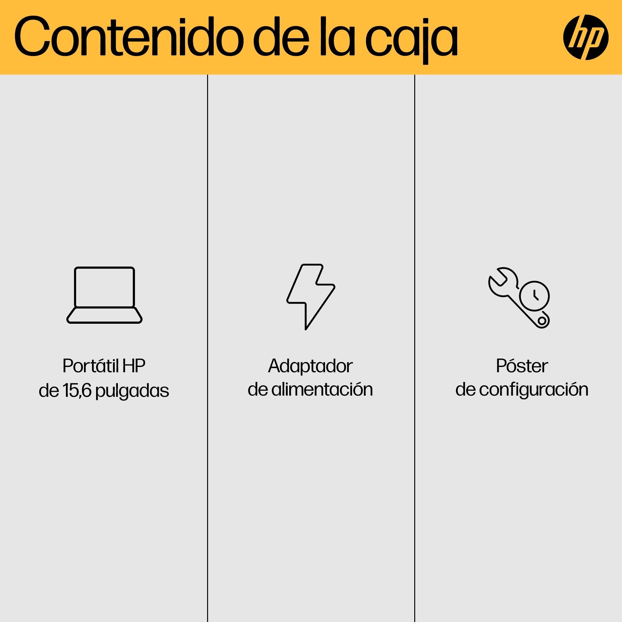EAN 198701537229 - HP 15-fc0069ns AMD Ryzen™ 5 7520U Portátil 39,6 cm (15.6") Full HD 16 GB LPDDR5-SDRAM 1 TB SSD Wi-Fi 6 (80 imagen 6