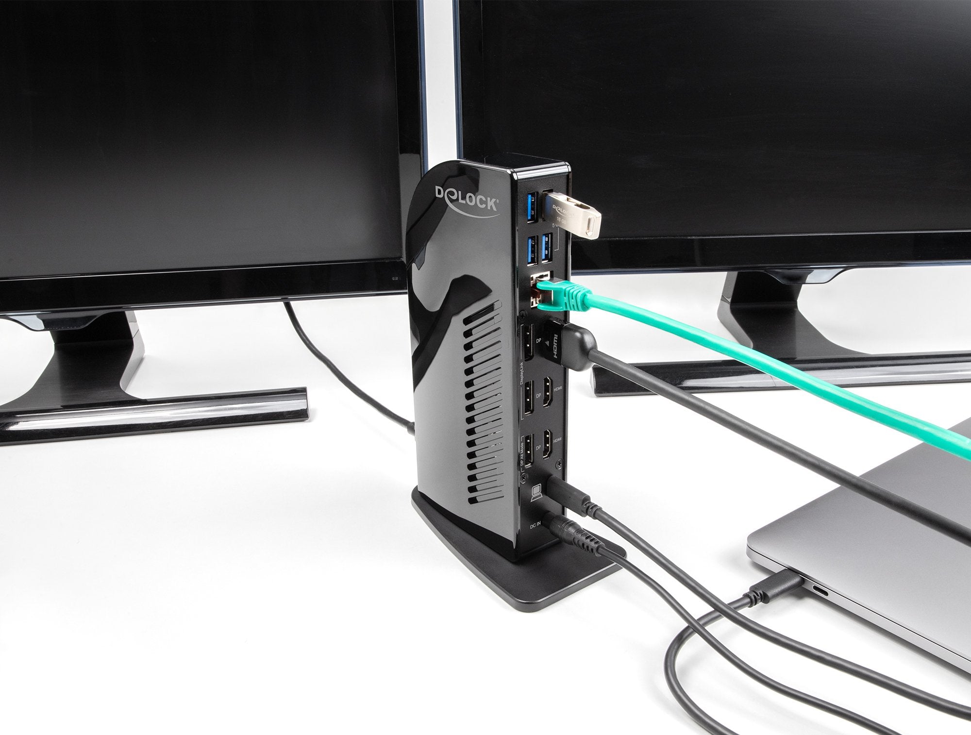 Delock Usb Tipo-C Triple Display Dockingstation Con Displaylink® 4k /