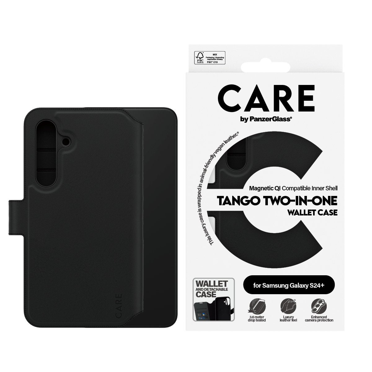 EAN 5715685012334 - PanzerGlass CARE™ by ® Tango 2-in-1 Wallet Case w. Qi Compatible Samsung Galaxy S24+ funda para teléfono  imagen 2
