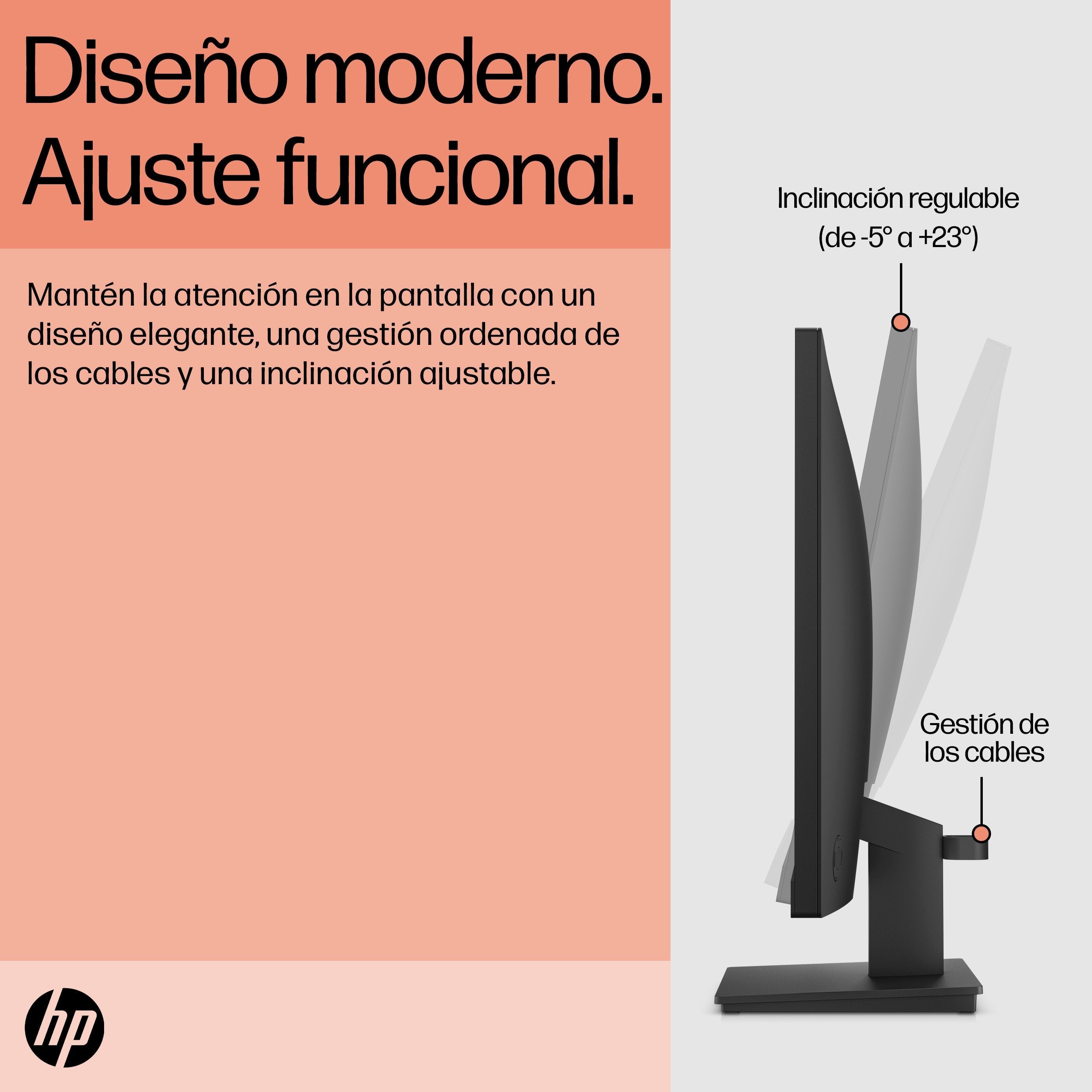 Monitor Hp P24 G5 60,5 Cm (23.8") 1920 X 1080 Pixeles Full Hd Lcd Negro