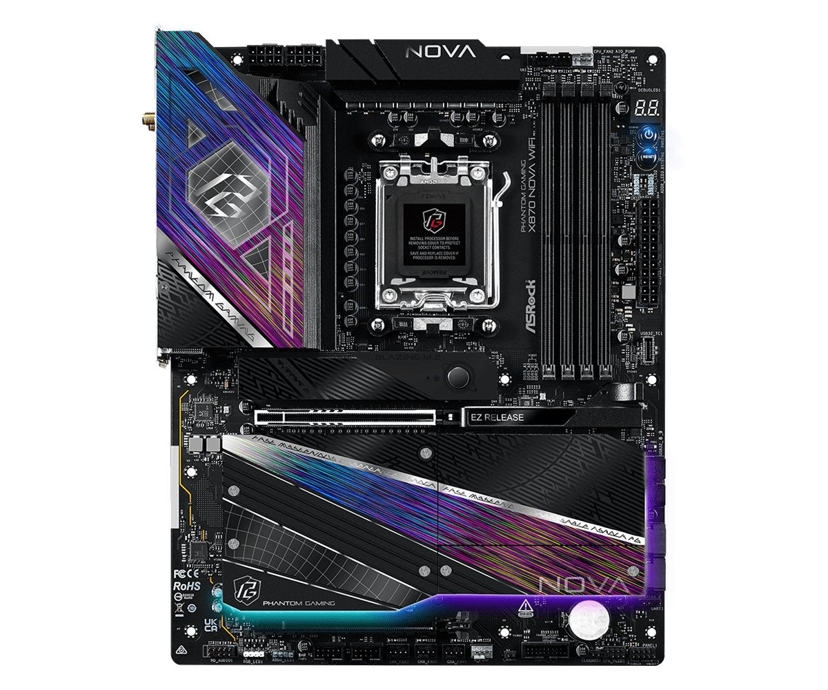 Asrock X870 Nova Wifi Am5 Atx Hdmi Usb-C Ddr5