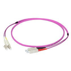 Efb Duplex Cable De Red Flat-Twin Lc-Sc Om4 50m Lszh 3x5mm Erikaviolett