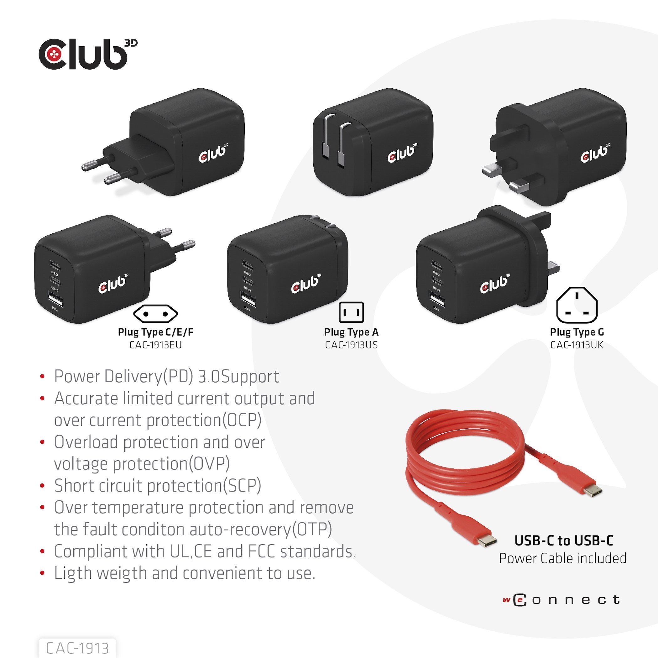 EAN 8719214472658 - CLUB3D CAC-1913 cargador de dispositivo móvil Teléfono móvil, Portátil, Smartphone, Universal Negro Corri imagen 9