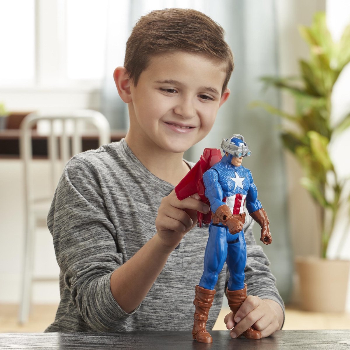 Figura Titan Capitan America Vengadores Avengers Marvel