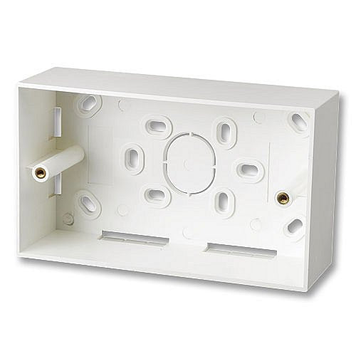 Lindy Caja De Pared De Superficie 2 Elementos Uk 147x86x47 Mm Blanco