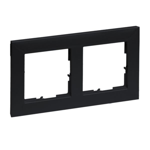 Legrand 765372 Seano 2-Fach Rahmen In Der Farbausfhrung Schwarz Lackiert