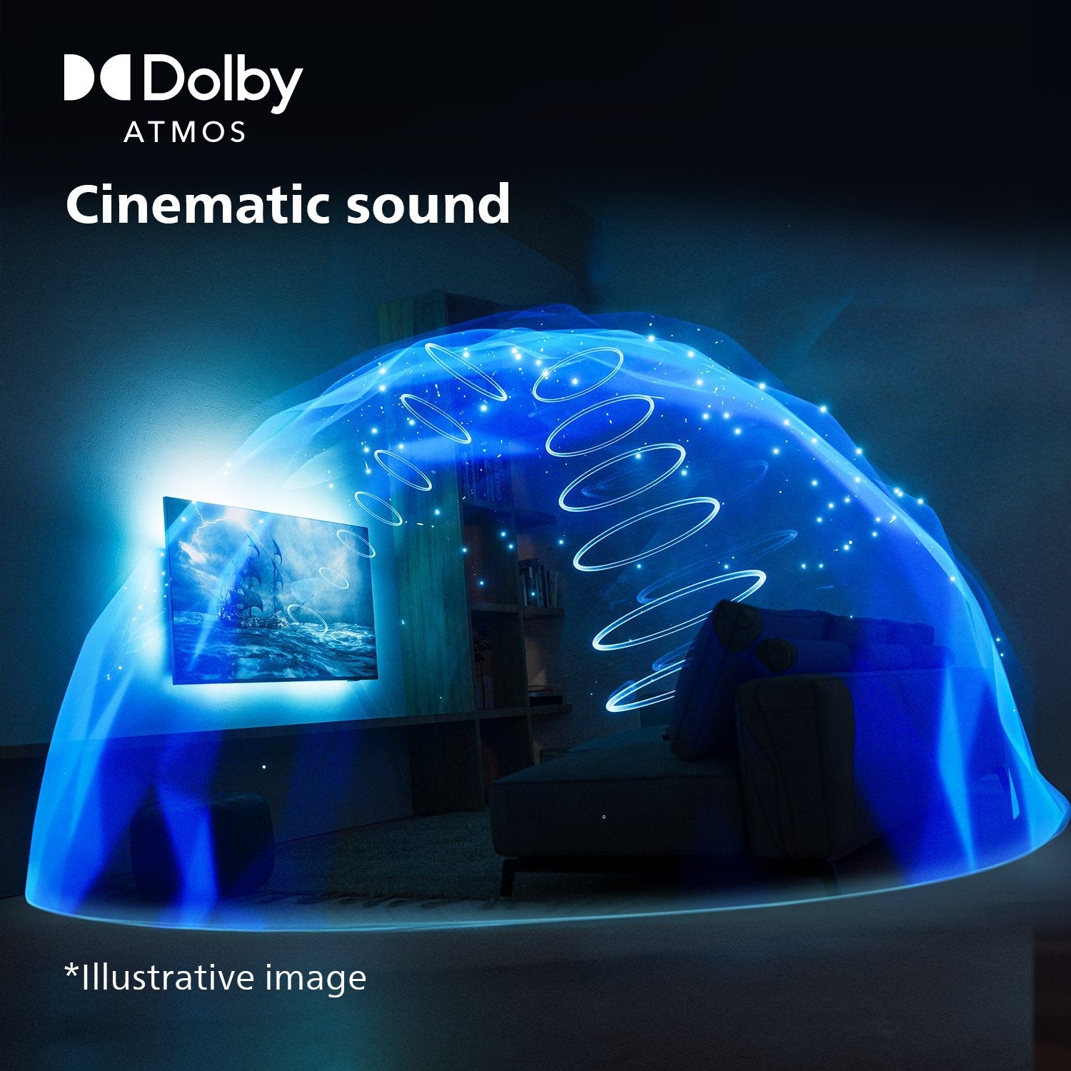 Philips 50pus8309/12  (126 Cm (50 Zoll), Negro, Ultrahd/4k, Wlan, Dolby Atmos, Ambilight) 50pus8309