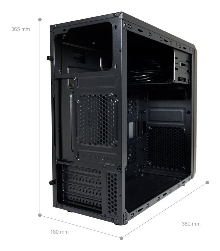 Lc-Power Gehäuse Micro-Atx 2017mb Ohne Nt U3.2/Audio Black Retail