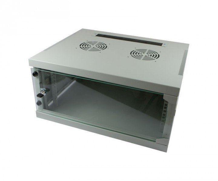 Allnet 19\"Wandgehäuse, 4he, 1-Teilig, T444/B541mm, Lichtgris, Smq-Serie,