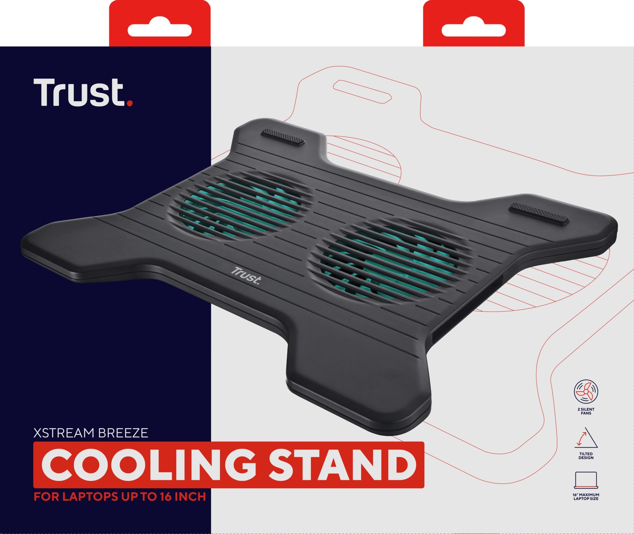 Soporte Refrigerante Trust Brisa Xstream Para Portátiles Hasta 15.6'