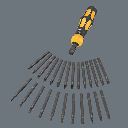 Atornillador Wera 921 Kraftform Plus Negro Amarillo, 1/4" 05018100001