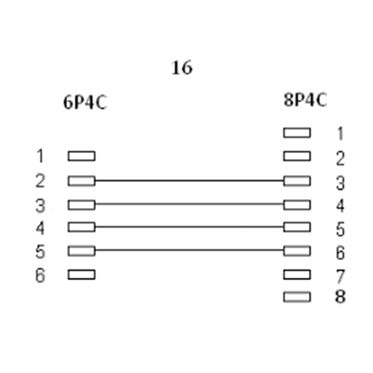 Cable Modular Inline Rj45 A Rj11 8p4c A 6p4c Macho A Macho 10m
