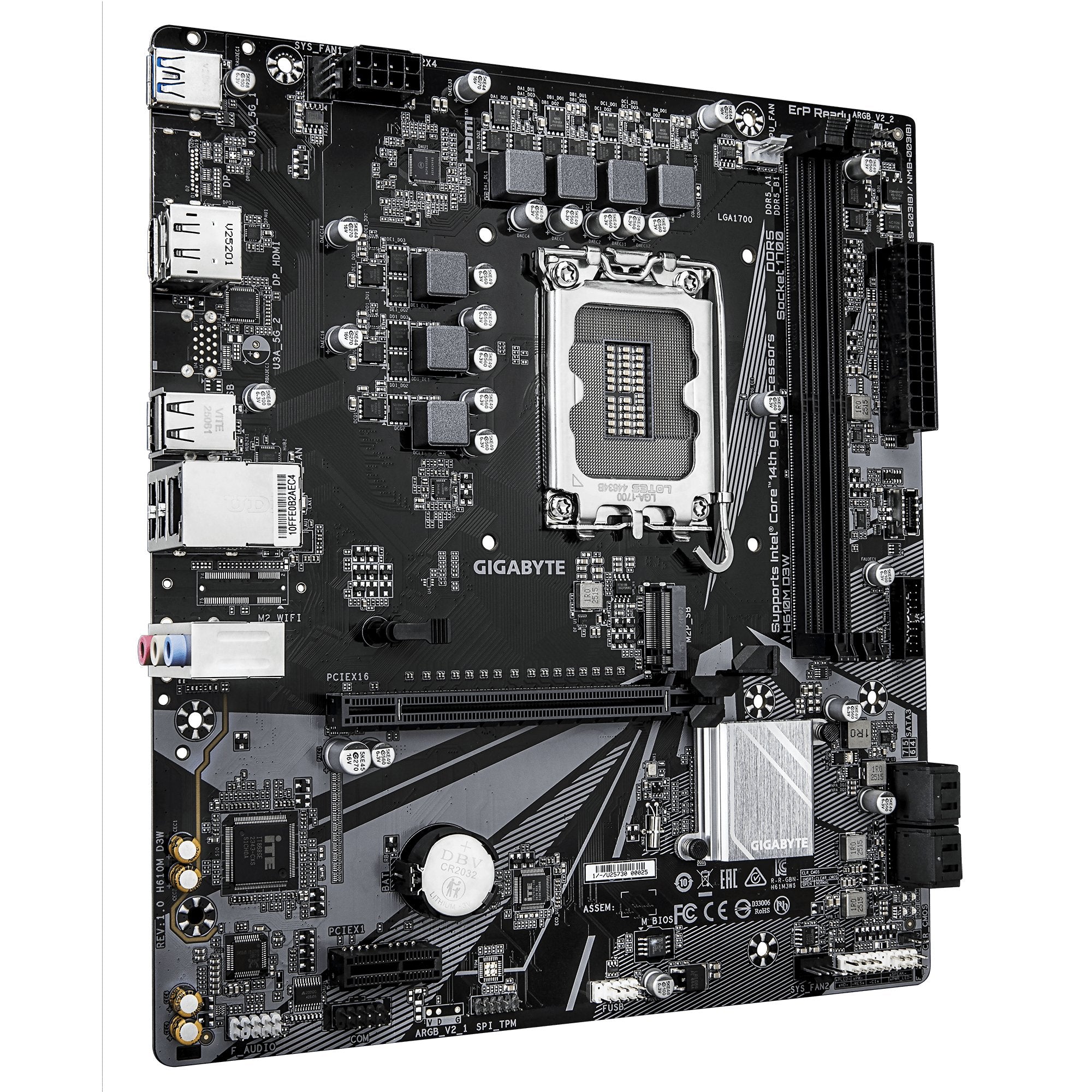 EAN 4719331877804 - GIGABYTE H610M D3W placa base Intel H610 LGA 1700 micro ATX imagen 3