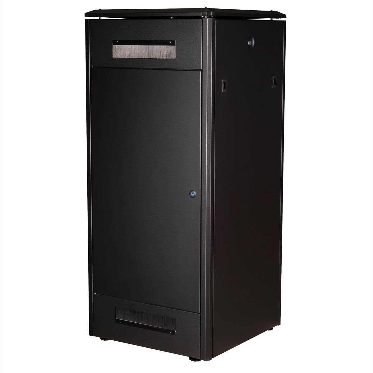 Roline 19-Zoll Netzwerkschrank Pro 26 He, 600x600 Bxt Glastr Schwarz