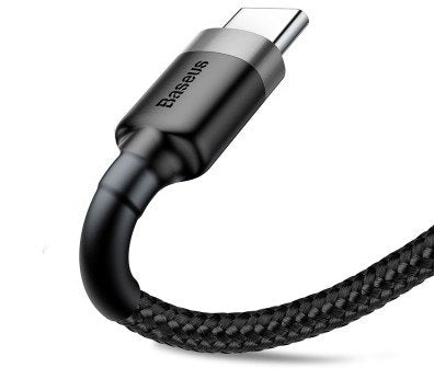 Cable Baseus Type-C Cafule  2a, 3m Gray/Black (Catklf-Ug1)
