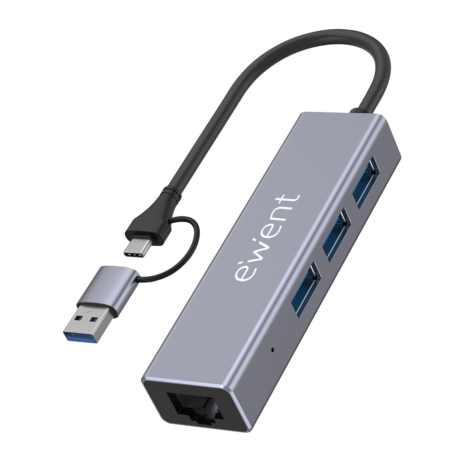 Hub Ewent Ew1159 Usb 3 Puertos 3.1+1 P.Gig Usb-C-A
