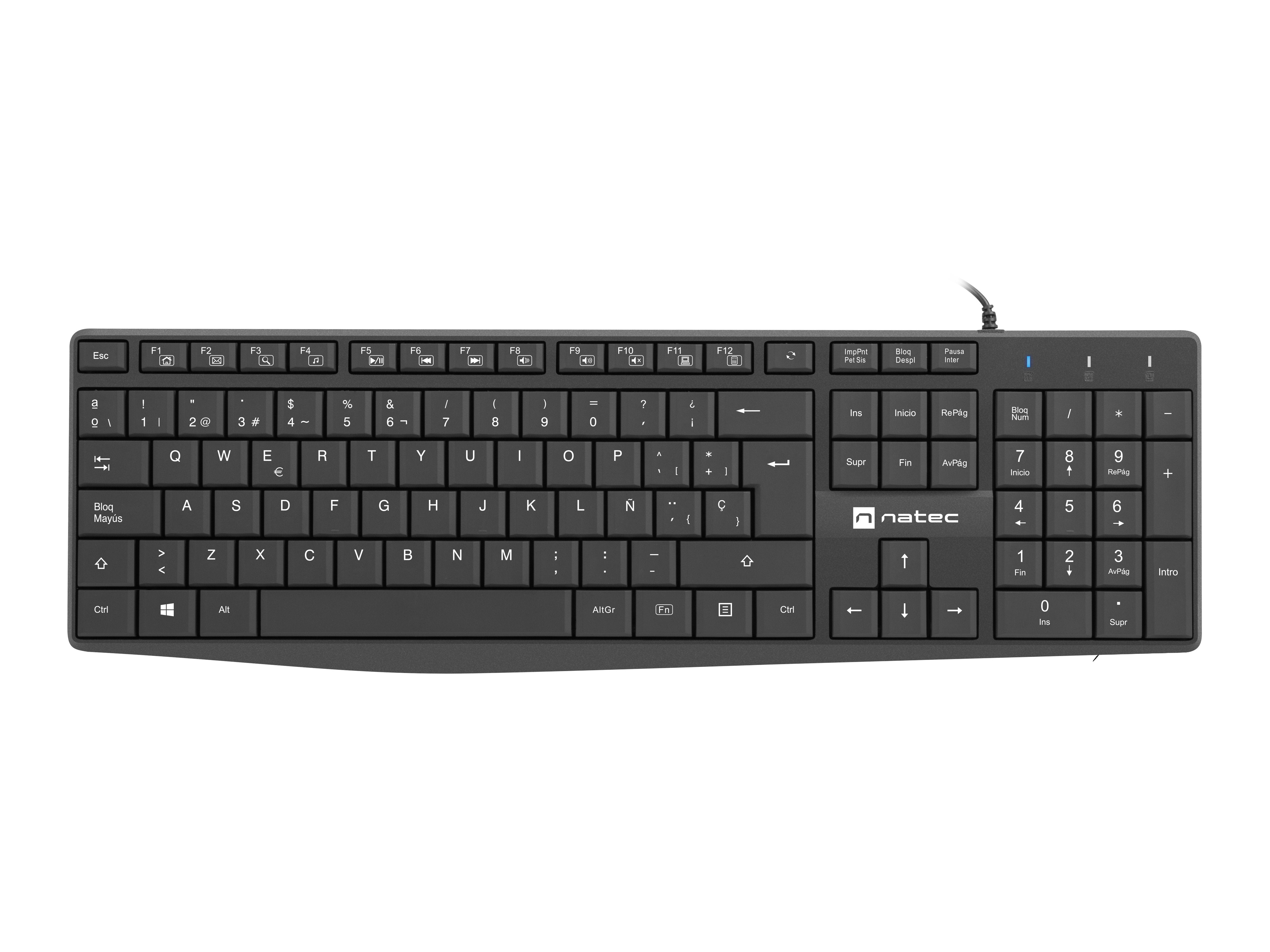 EAN 5901969435375 - NATEC NKL-1948 teclado Universal USB QWERTY Español Negro imagen 2