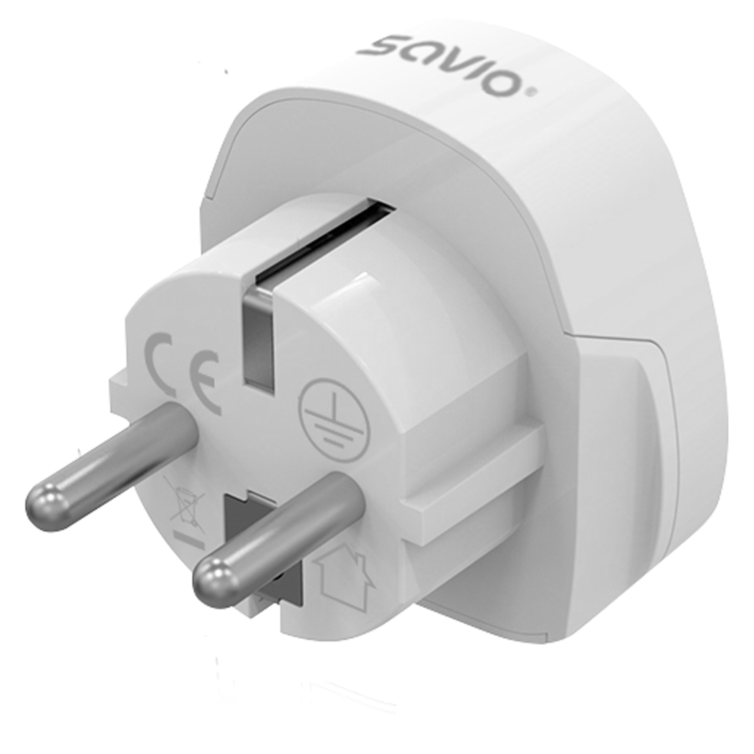 Savio Ap-06 Adaptador E Inversor De Corriente Universal 3750 W Blanco