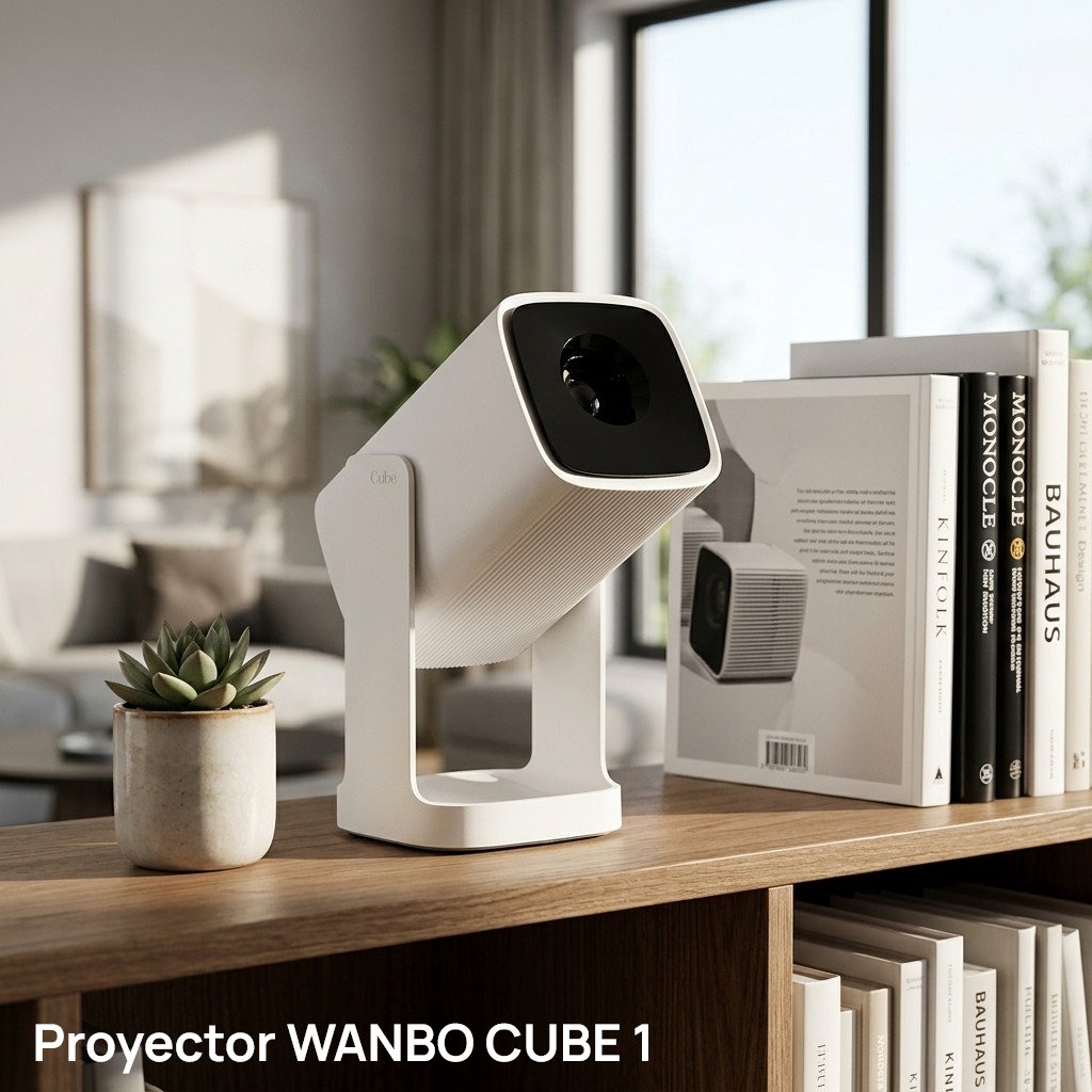 Proyector Wanbo Cube 1 350 Lúmenes Hd Wi-Fi Alpine White