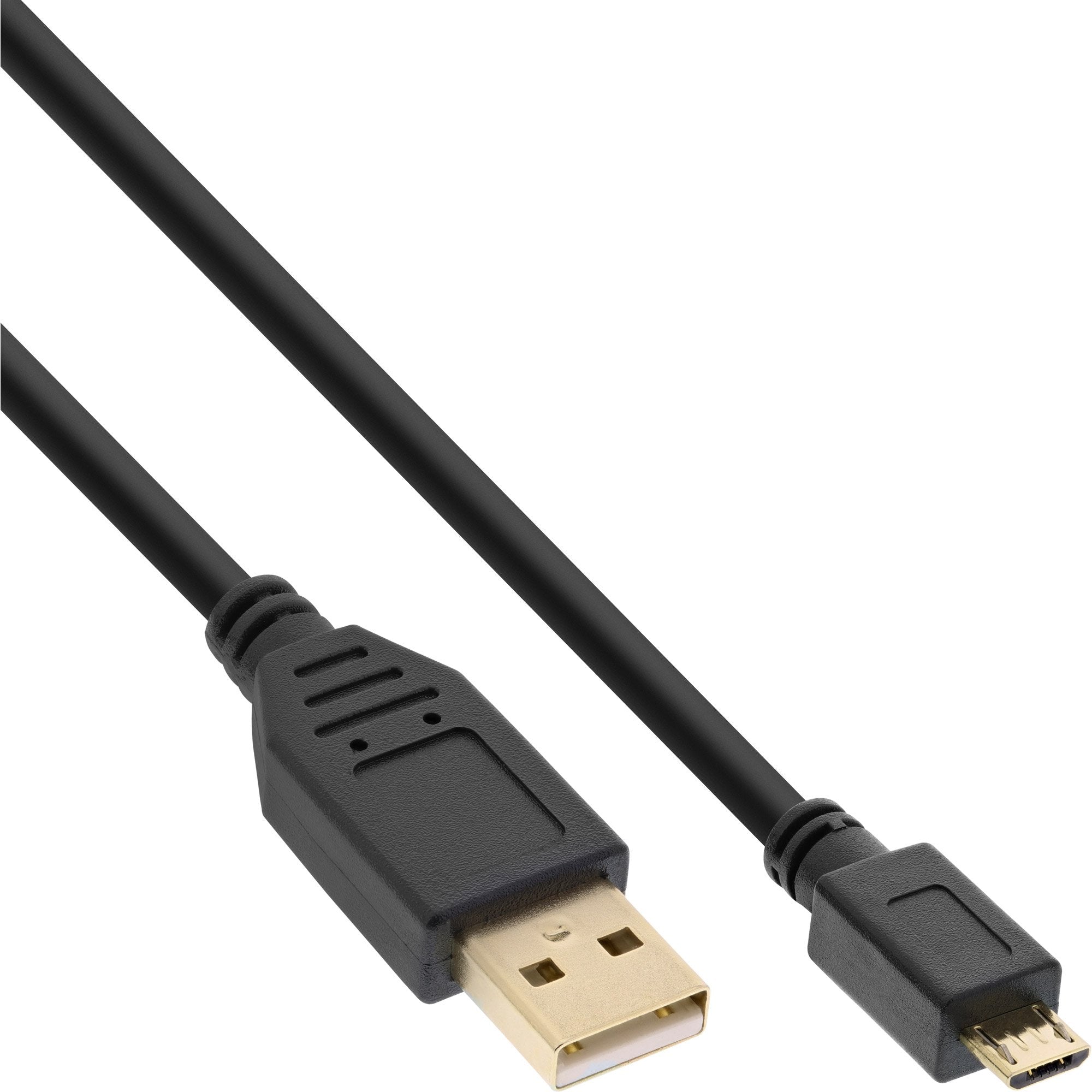 Inline Micro Usb 2.0 Cable Usb Tipo A Macho A Micro-B Macho Negro 0,3 M