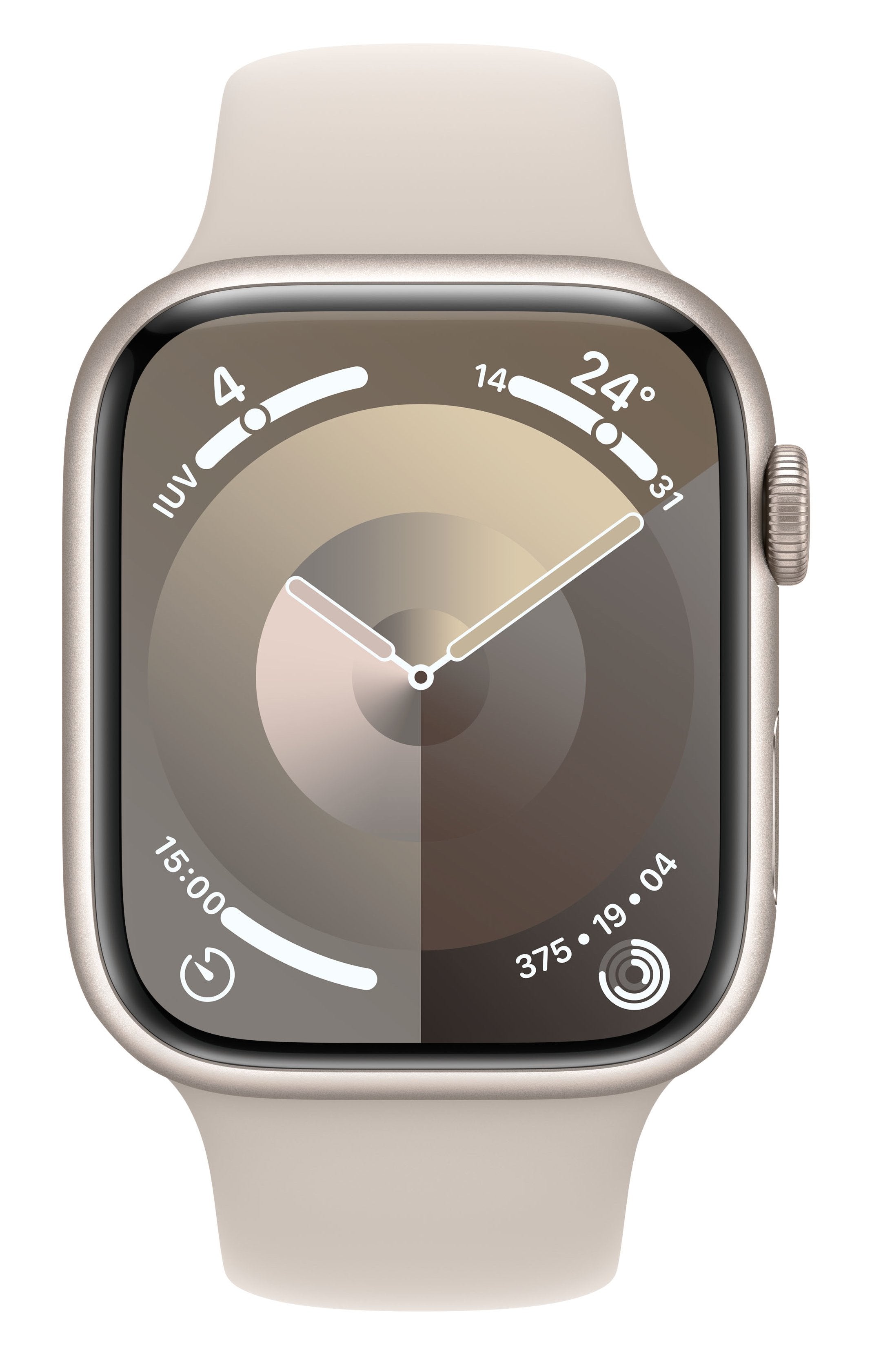 Apple Watch Series 9 Gps 45mm Cellular Caja De Aluminio Blanco Estrella Correa Deportiva Blanco Estrella S M