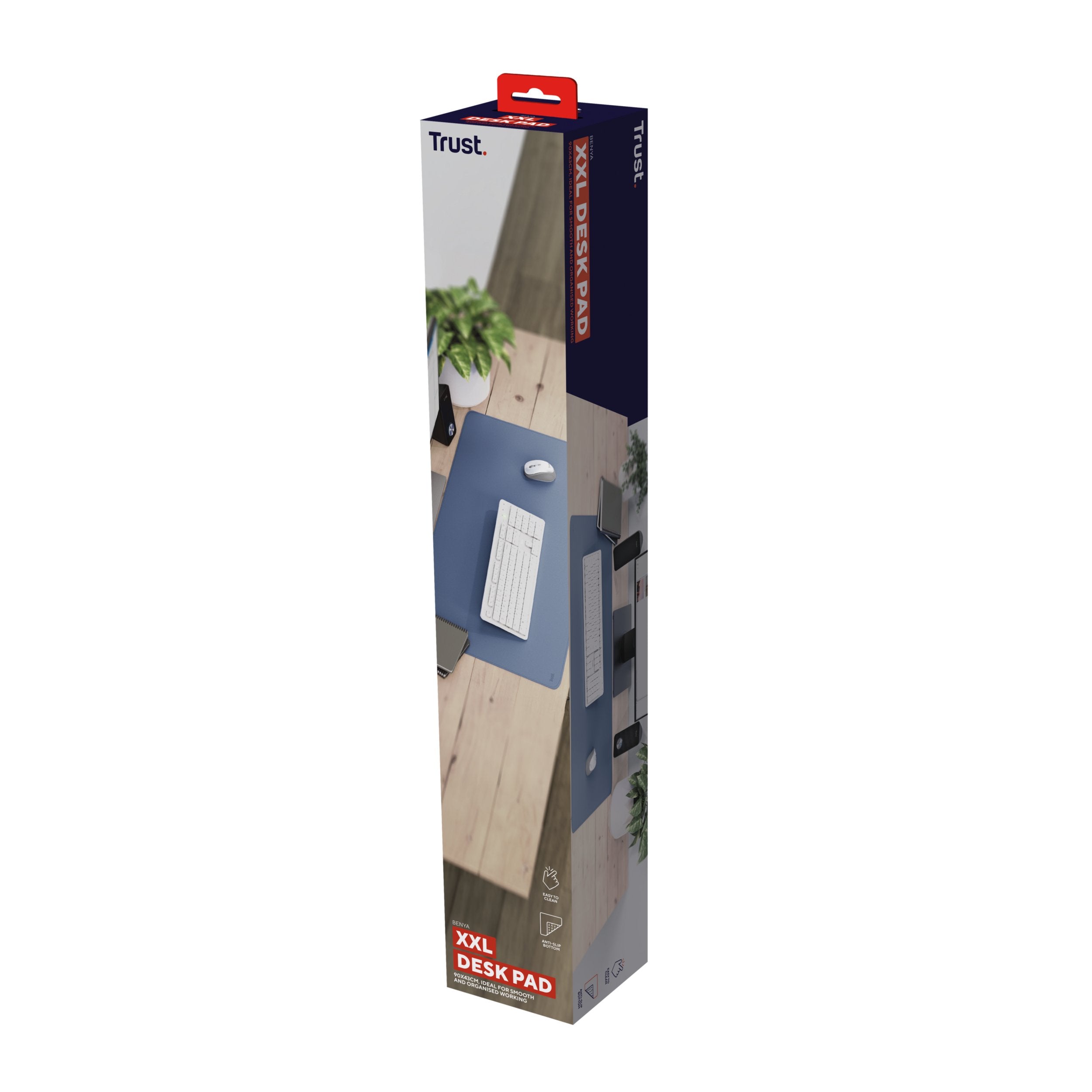 Alfombrilla Xxl Benya Azul Trust 430x900 Mm/ Antideslizante/ Flexible