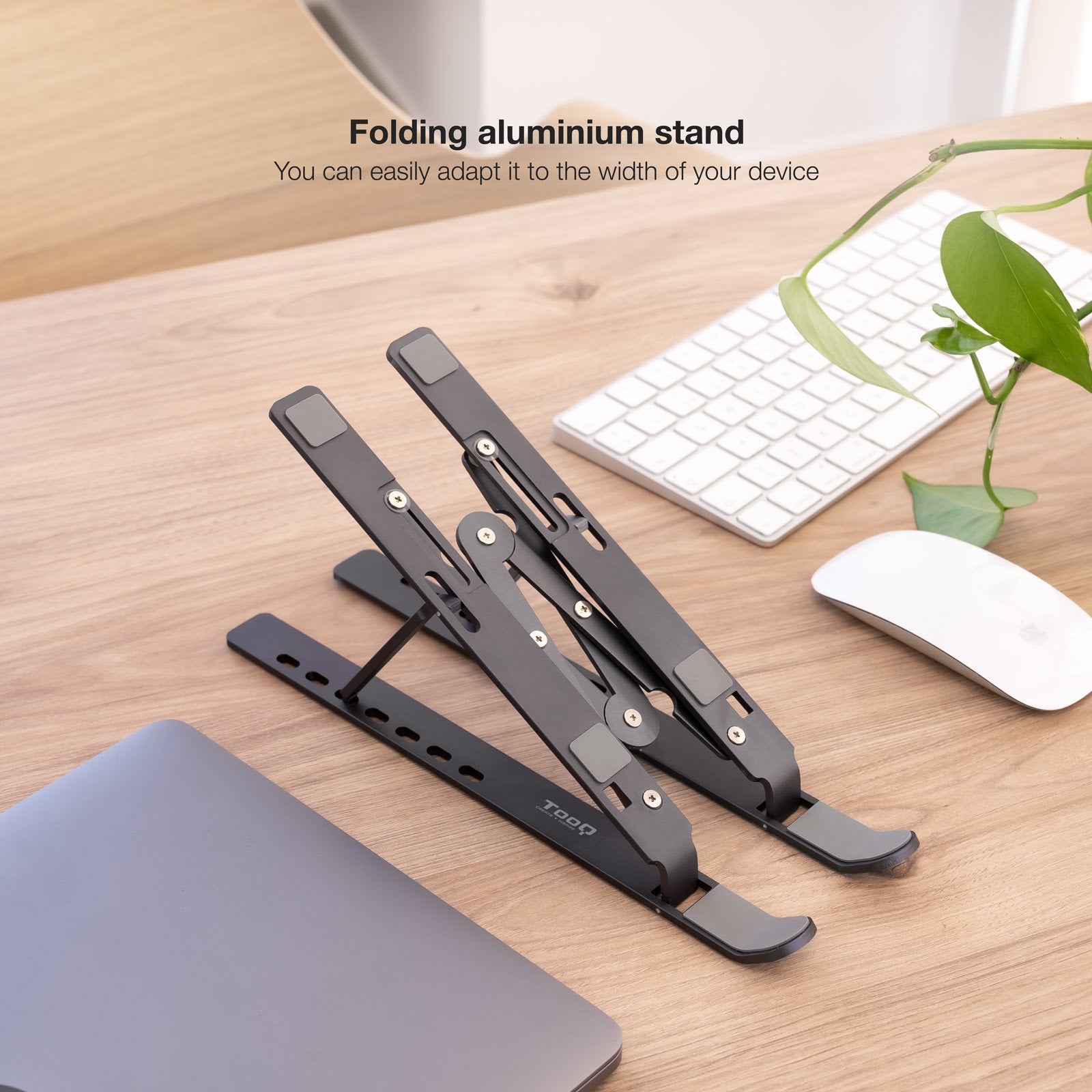 Soporte Elevador Aluminio Plegable Portátiles Gris