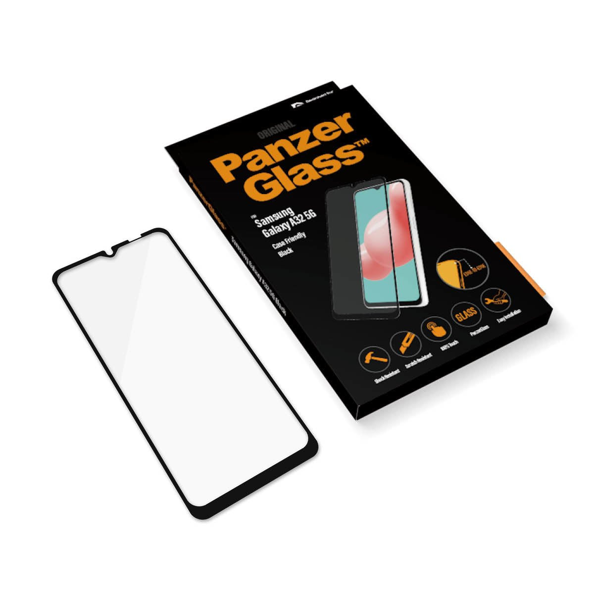 Vidrio Templado Panzerglass Samsung Galaxy A32 5g / M12 Negro 7252