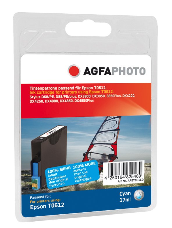 EAN 4250164825469 - AgfaPhoto APET061CD cartucho de tinta 1 pieza(s) Cian imagen 1