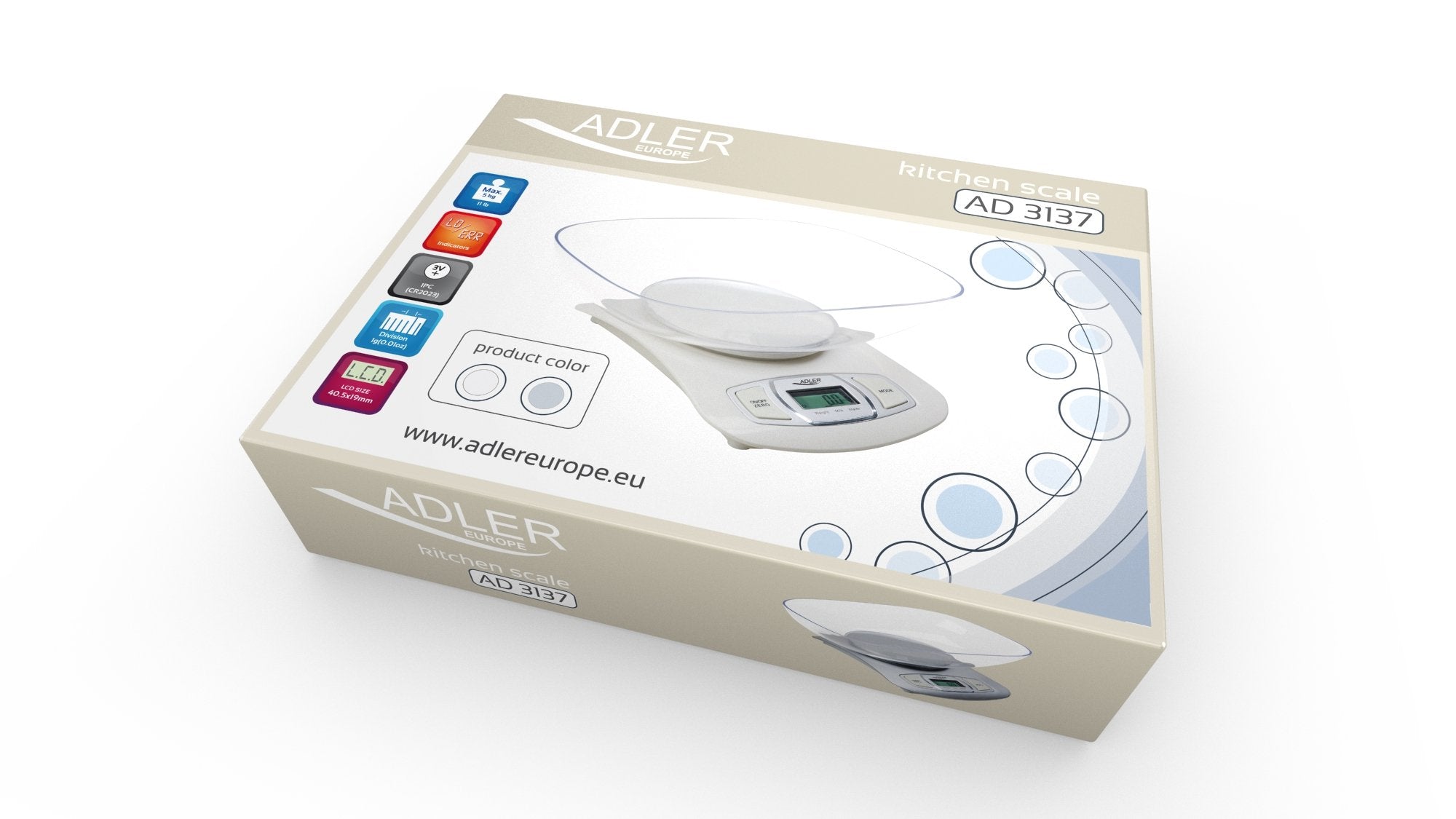 EAN 5907633494587 - Adler AD 3137s Plata Encimera Báscula electrónica de cocina imagen 7