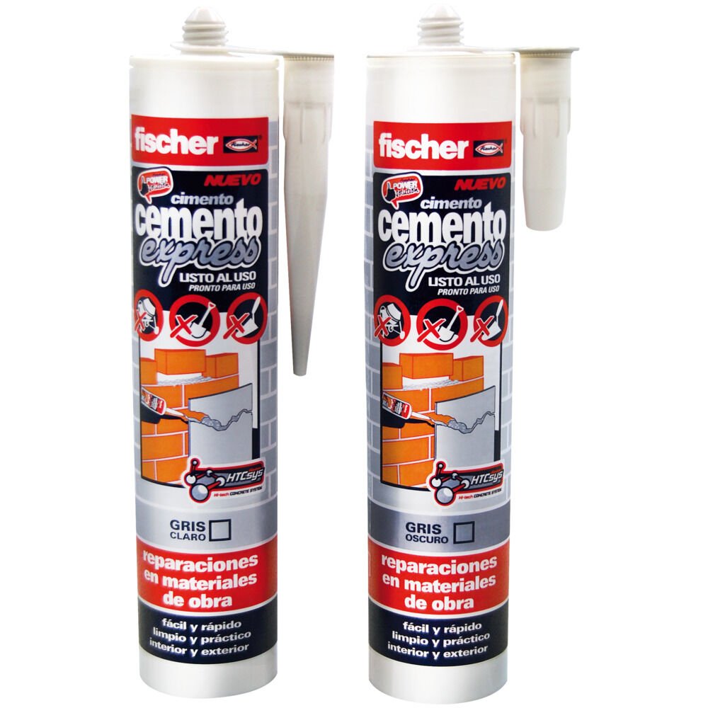 Cemento Express Gris Oscuro 310ml 512348 Fischer