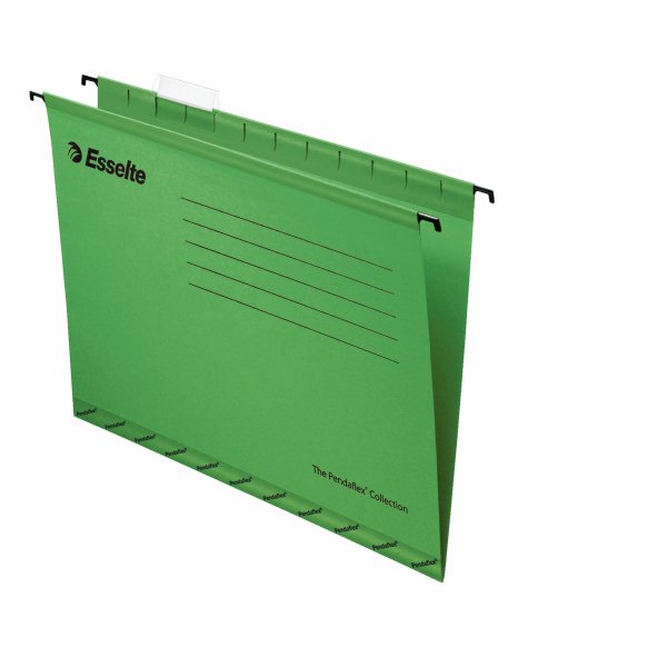 Esselte Carpeta Colgante Classic 210gr Lomo V Acceso Superior A4 Verde