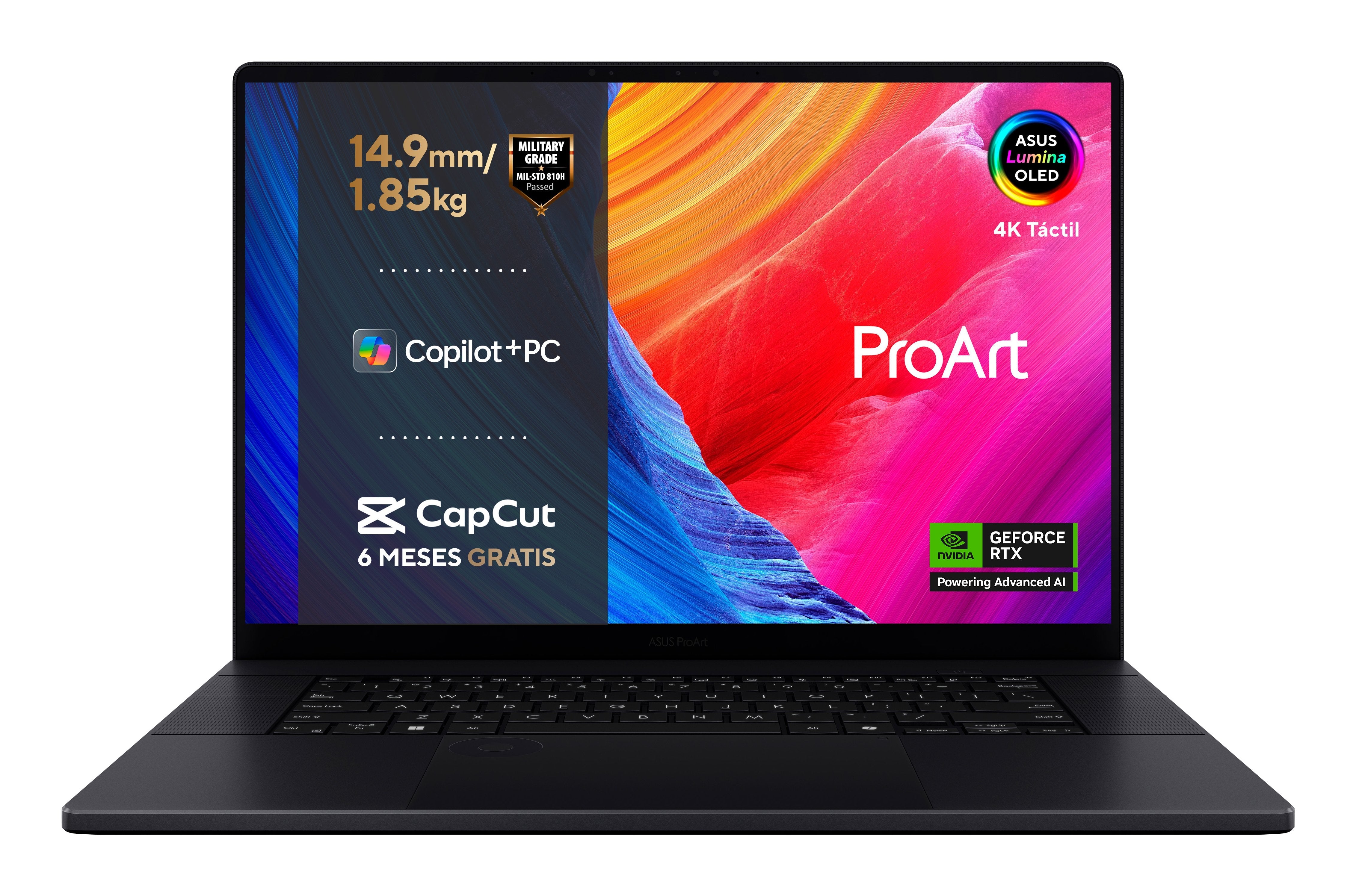 Portátil Asus Proart H7606wm-Sc052w Ai R9 Hx370 32gb 1tb Ssd 16"Oled W11h