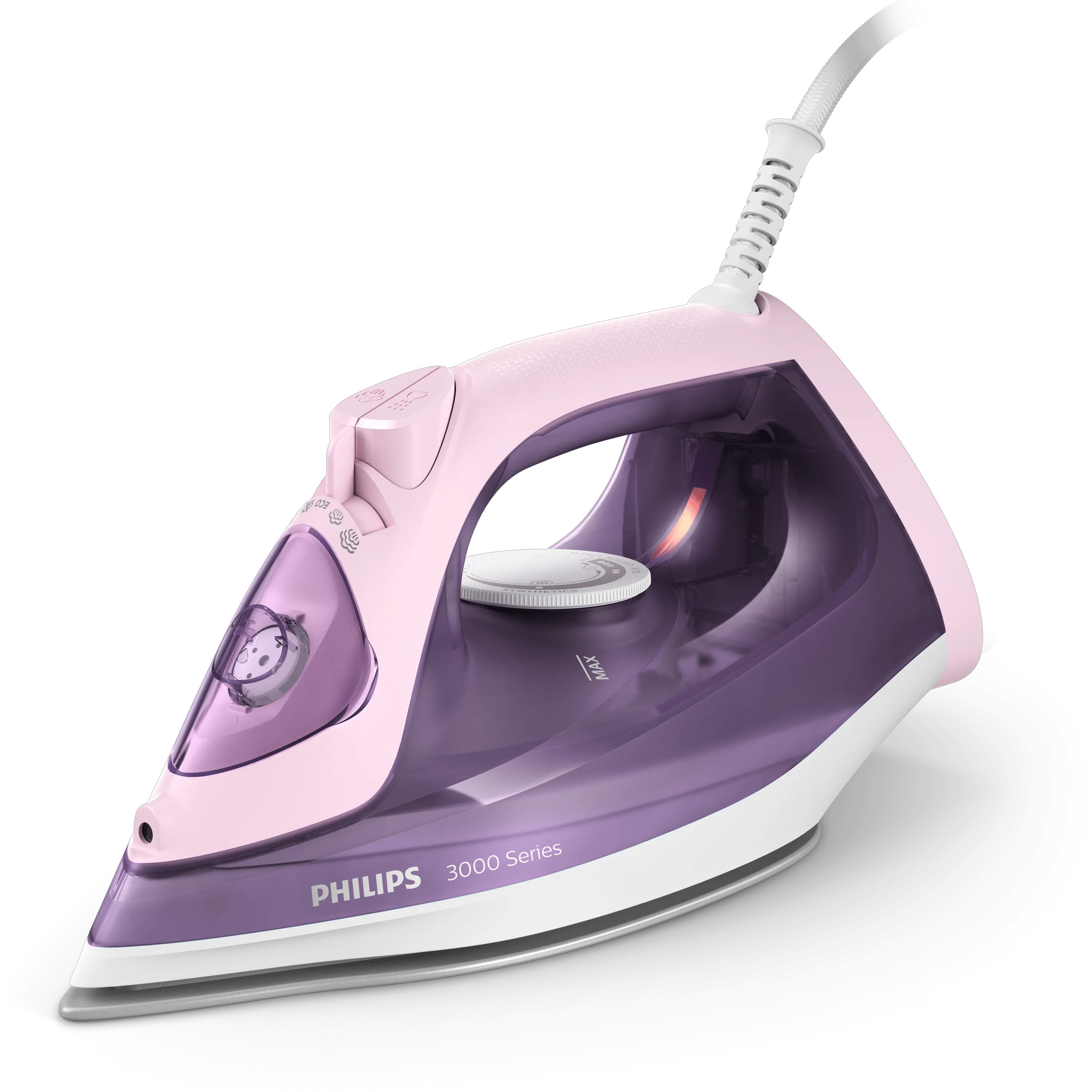 EAN 8720389001628 - Philips 3000 series DST3020/30 plancha Plancha a vapor Suela de cerámica 2200 W Rosa, Púrpura imagen 1