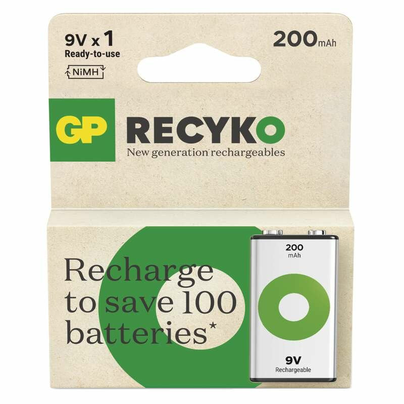 EAN 4891199212710 - GP Batteries Recyko B2552 batería recargable industrial Níquel-metal hidruro (NiMH) 200 mAh 8,4 V imagen 2