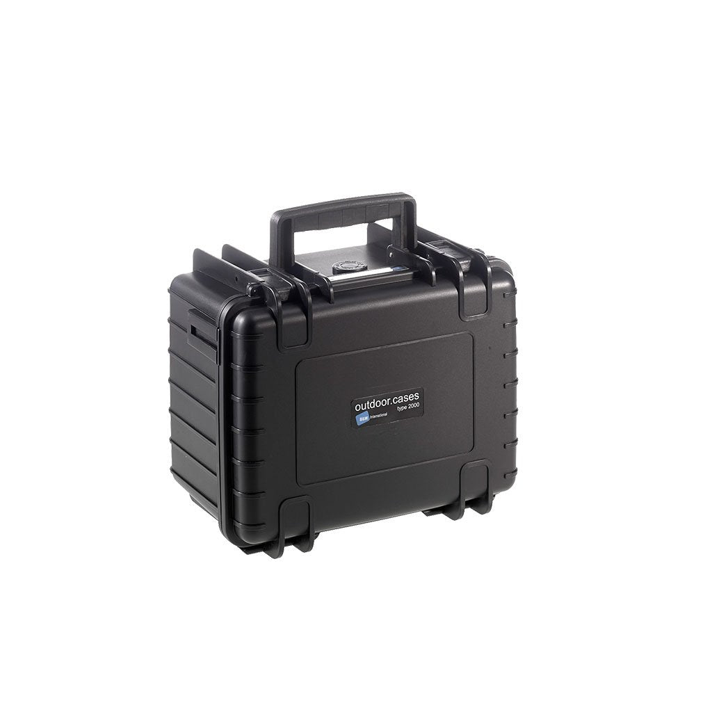 B&W Outdoor Case Type 2000 Negra Con Inserto De Espuma Precortado