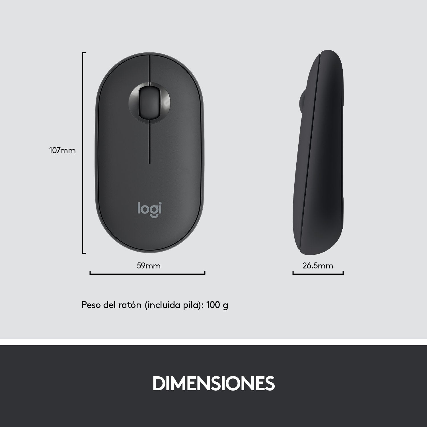 EAN 5099206086548 - Logitech 920-009198 teclado Ratón incluido Universal RF inalámbrico QWERTY Español Grafito imagen 15