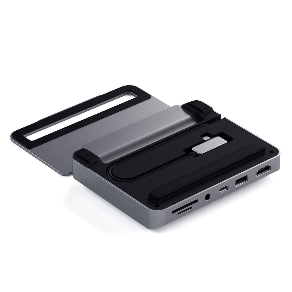 Satechi Aluminum Do Ipad Pro (Usb-C, Usb-A, 4k Hdmi, Czytnik Kart Micro/Sd, Jack Port) (Gwiezdna Szarosc)