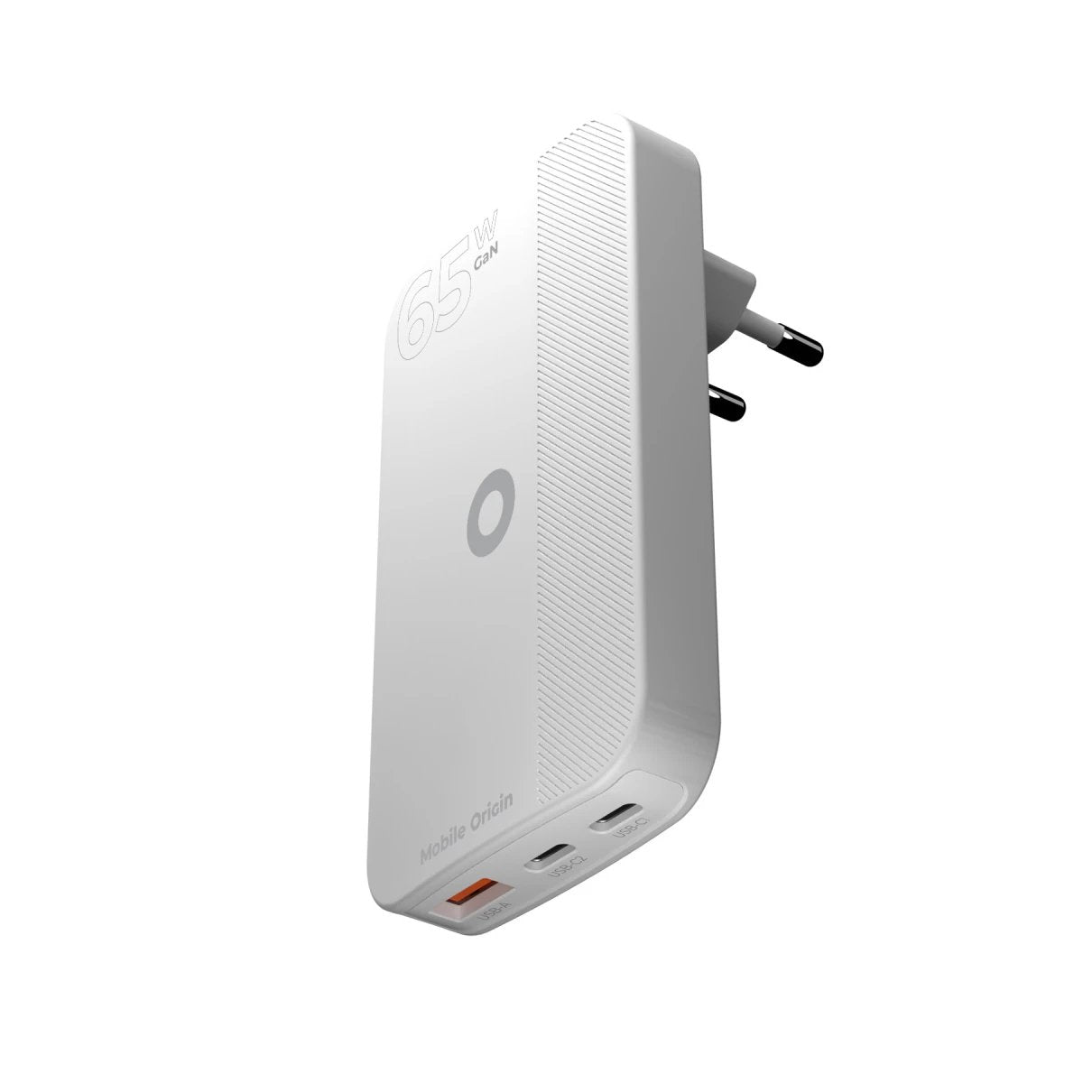 Mobile Origin 65w Gan Slim Dual Usb-C Single Usb-A, White