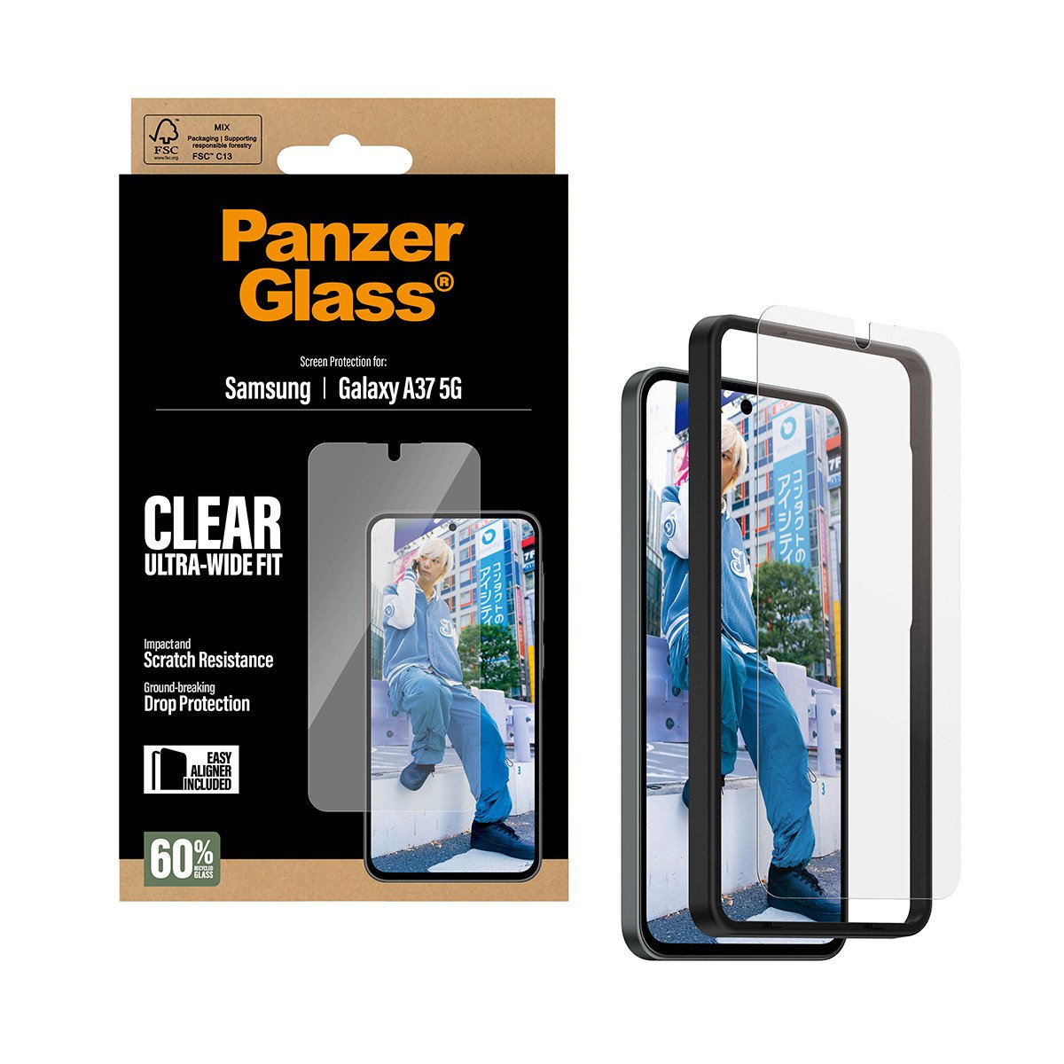 EAN 5715685033988 - PanzerGlass ® Screen Protector Samsung Galaxy A37 5G | Ultra-Wide Fit w. EasyAligner Protector de pantall imagen 5