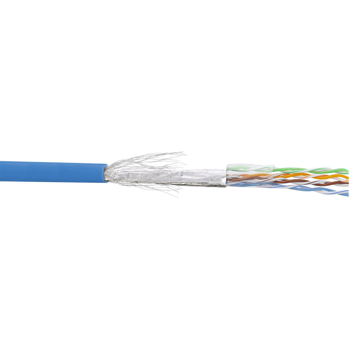 Cable De Red Inline Sf/Utp Cat.5e Awg26 Cca Pvc Azul 100m