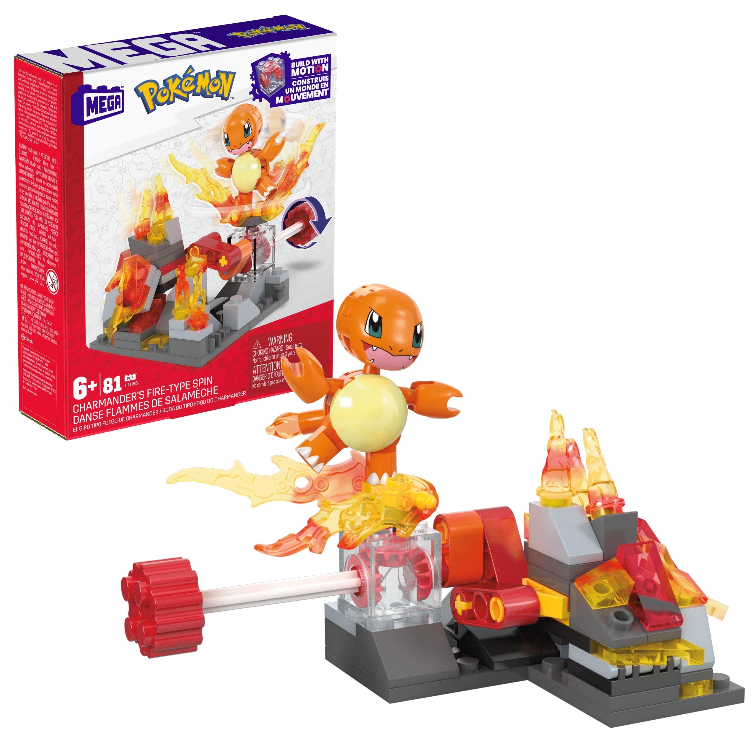 Mattel Mega Pokémon Glumandas Feurige Drehung Hth86