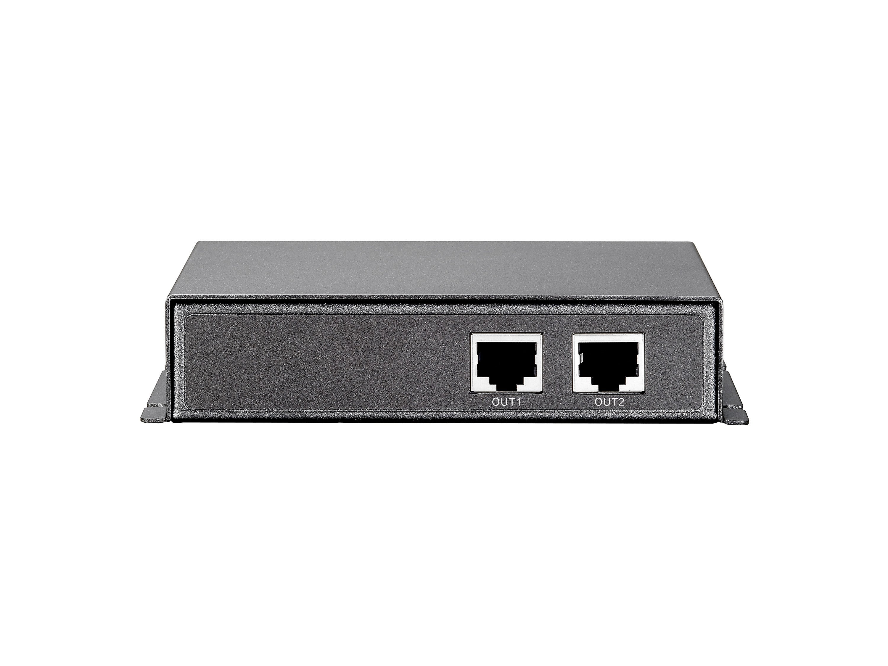 Levelone Repetidor Poe, 2 Puertos, Cascade, 802.3at Poe+, Repetidor De Red, 100 M, 10/100base-T(X), Ieee 802.3,Ieee 802.3af,Ieee 802.3at,Ieee 802.3u,Ieee 802.3x, Negro, Pared