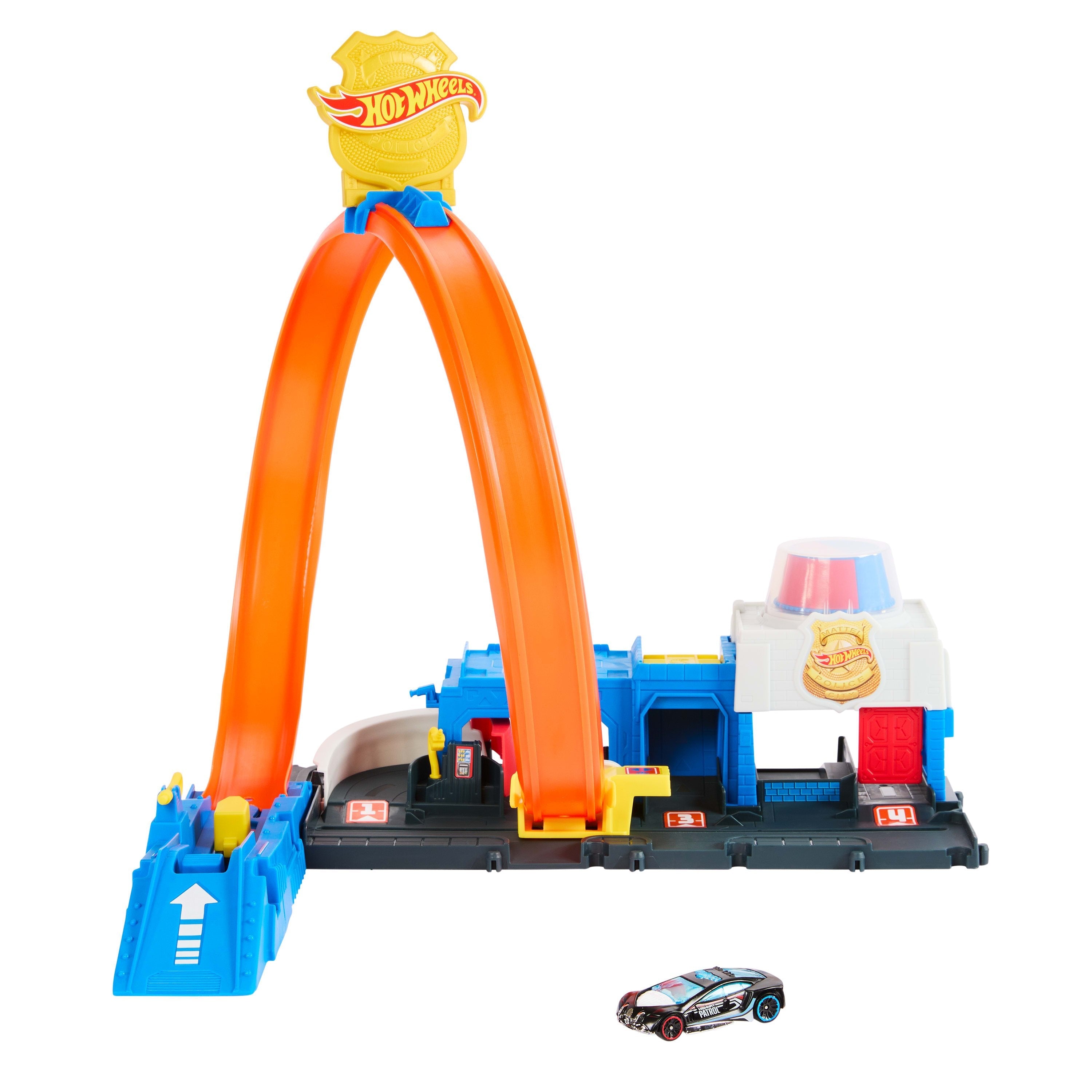 Hot Wheels Hot Wheels City Super Comisaría De Policía, Construcción De Juegos   Jbm71