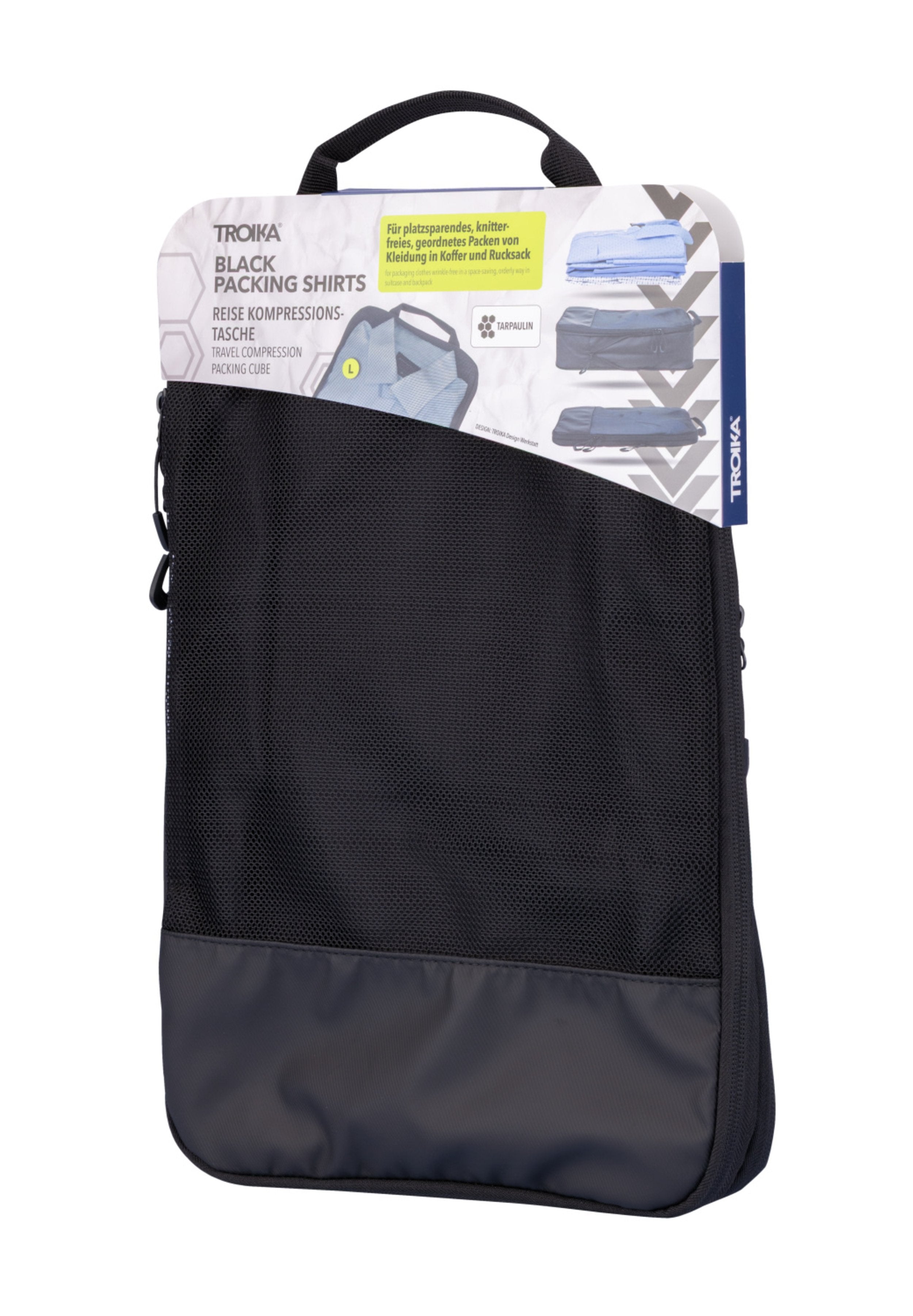 Troika Reise-Kompressionmasche Troika Negro Packing Shirts