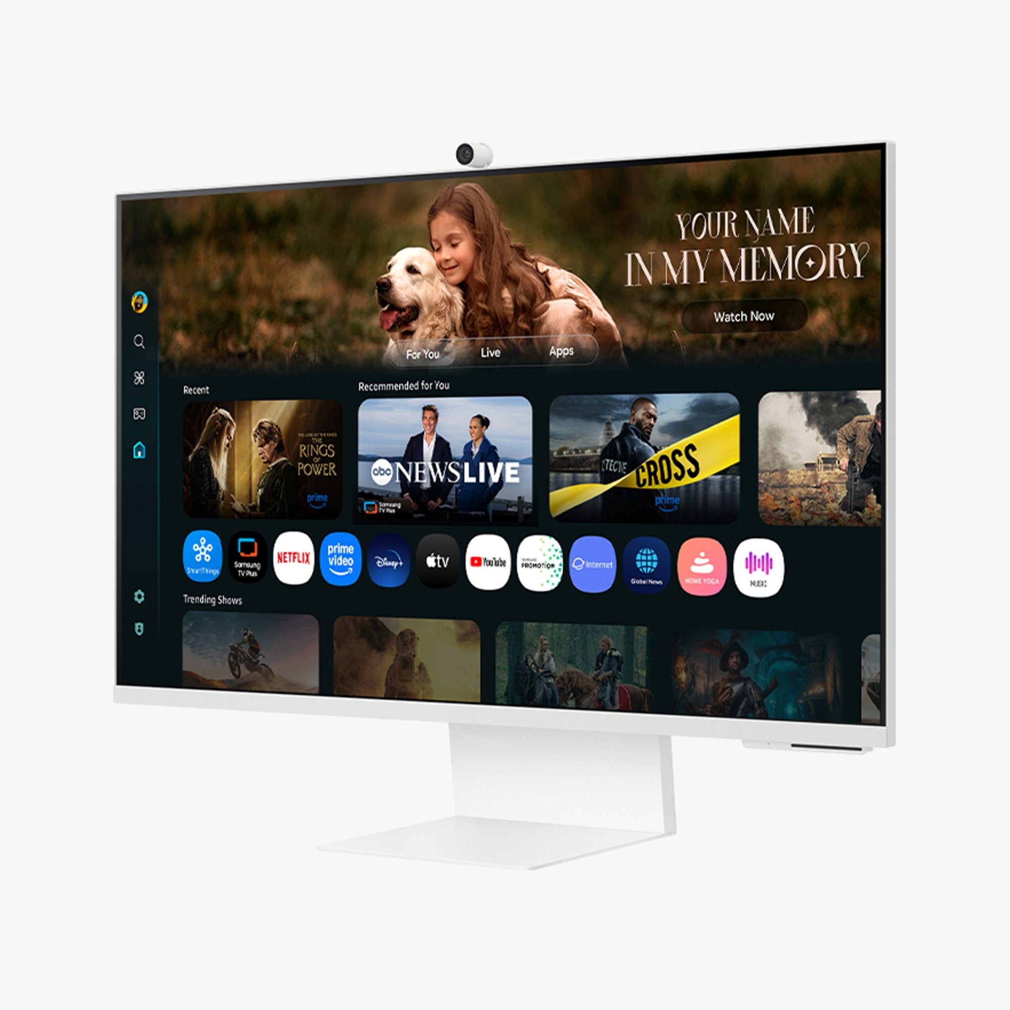 Monitor Samsung M8 M80f 32" 3840 X 2160 Pixeles 4k Ultra Hd Lcd Blanco