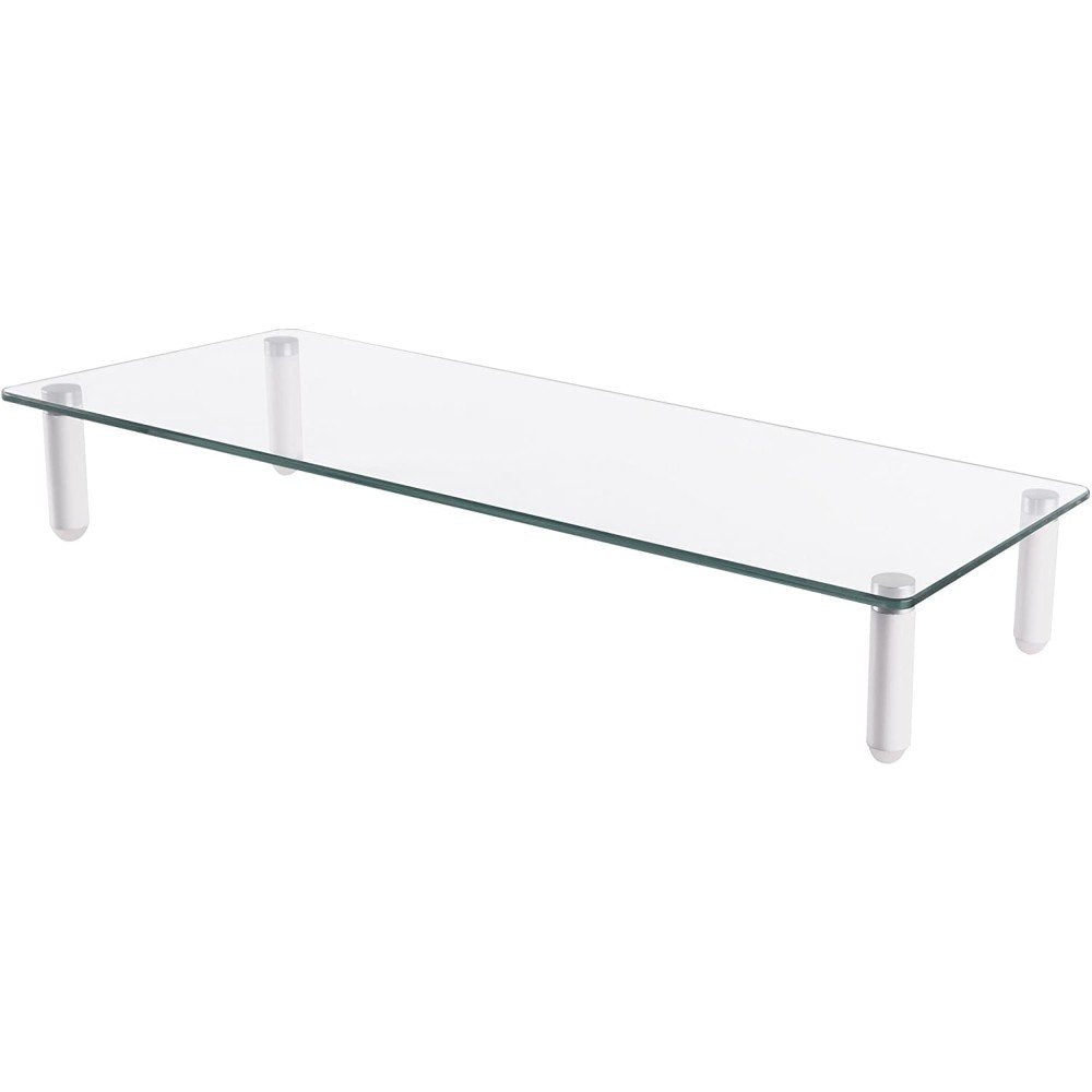 Techly Ica-Ms 461 Soporte De Mesa Para Pantalla Plana 81,3 Cm (32") Independiente Transparente, Blanco