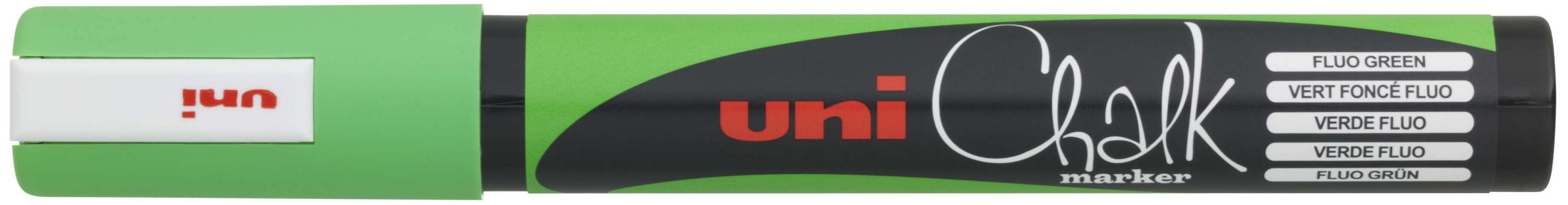 Uniball Marcador De Tiza Liquida Pwe-5m Verde Fluor