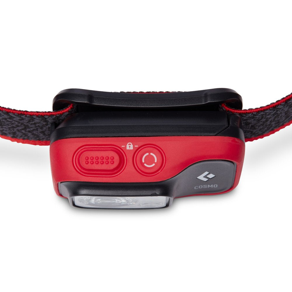 Linterna Frontal Black Diamond Cosmo 350 Negra Y Roja